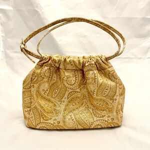 Liz Claiborne Gold Paisley Wristlet